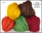 Preview: 300g Corrdiedale Kardenband, Faserpaket Indian Summer