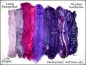 Preview: Faserpaket " Lila Purple " FARBVERLAUF Kardieren MISCHEN ArtYarn etc. 