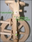 Preview: Modifiziertes, neuwertiges Reise Spinnrad * Merino * mit Doppel-Wipp-Tritt plus Haspel, Zunächst RESERVIERT f. Fr. Weiß