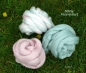 Preview: 300g Faserpaket * Pastell * Grün Rose Weiss
