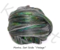 Preview: NEU Recycelte Merino Wolle & Sari Seide, Vintage Grün