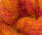 Preview: Corriedale Kardenband Pfirsich Orange, Fair Isle