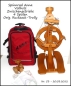 Preview: Reise Spinnrad Anna mit Zubehör & Orig. Rucksack-Trolley