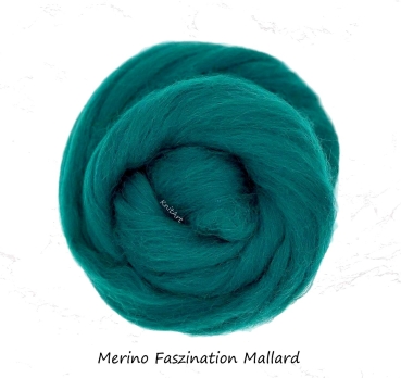 Merino Uni Mallard Grün