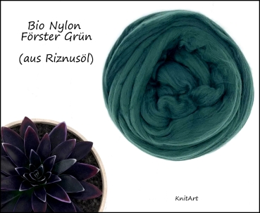 Bio Nylon aus Rizinusöl, Dunkel Grün - Socken - Strümpfe