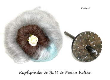 NEU Kopfspindel * Freddy * & Batt & Fadenhalter, schön verpackt