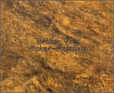 Preview: NEU British Vlies - Ocker-Messing
