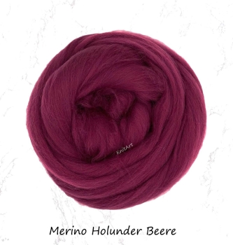 Merino Uni, Holunder Beere Rot