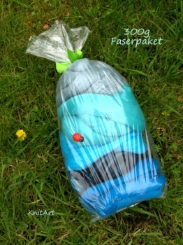 300g Faserpaket Blau blau