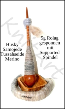 UNIKAT Rolag Adventskalender * Hund trifft auf Tussahseide & Merino * edel