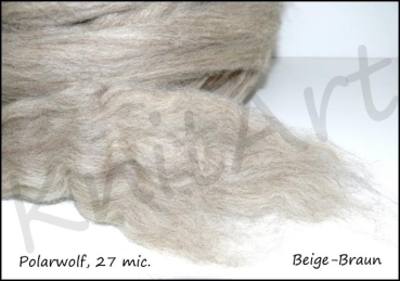 Polarwolf / Eiswolf, Beige Braun 27mic.