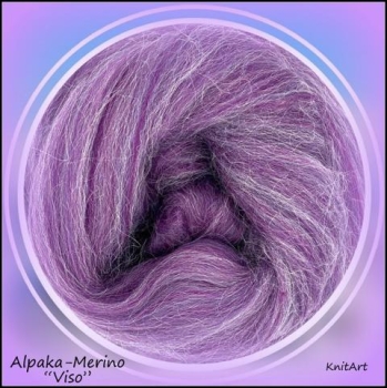 Alpaka-Merino "Viso" Purple Lila Flieder