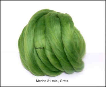 Uni Merino Farn Grün, Greta