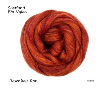 Shetland Bio Nylon, Rosenholz Rot