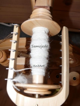 Preview: Edelfaser Samojede, Hund - weiss