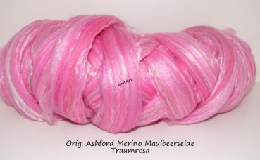 Orig. Ashford Merino Maulbeerseide, Traum Rosa