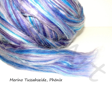 NEU Merino Tussahseide, Phönix - Blau Lila