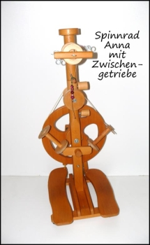 Preview: Reise Spinnrad Anna mit Zubehör & Orig. Rucksack-Trolley