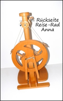 Preview: Reise Spinnrad Anna mit Zubehör & Orig. Rucksack-Trolley