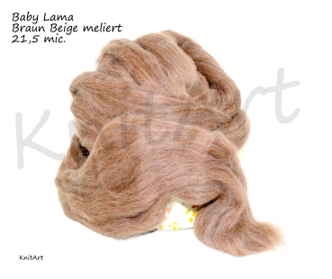 Baby Lama, Braun Beige meliert