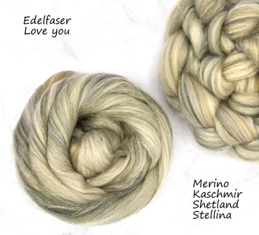 Edelfaser LOVE YOU Merino - Kaschmir - Stellina - Shetland