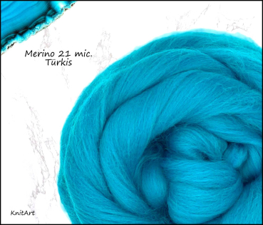 Merino Uni 21mic., Türkis
