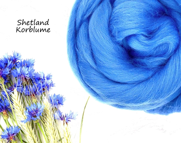 Shetland, Kornblumen Blau