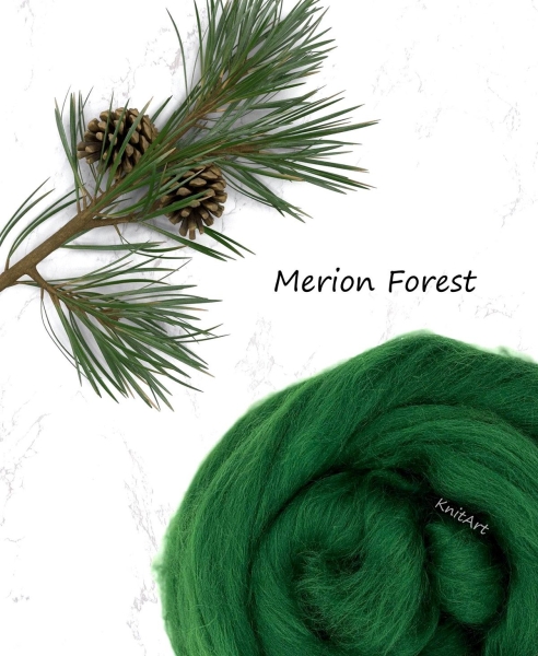 Merino Uni, Forest Grün