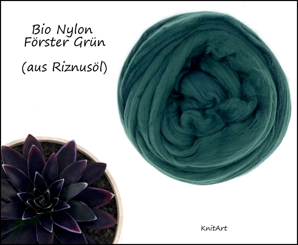 Bio Nylon aus Rizinusöl, Dunkel Grün - Socken - Strümpfe