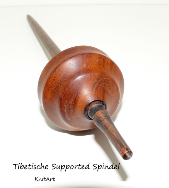 Tibetische Supported Spindel 32g + Laufschale, Geschenke Set