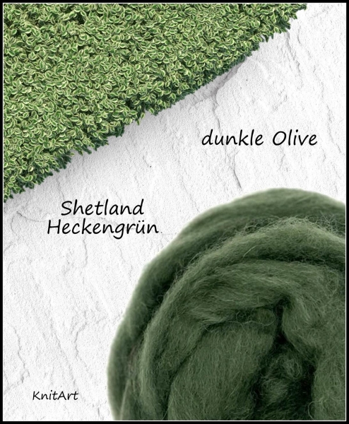 Shetland, Hecken Grün - dunkle Olive