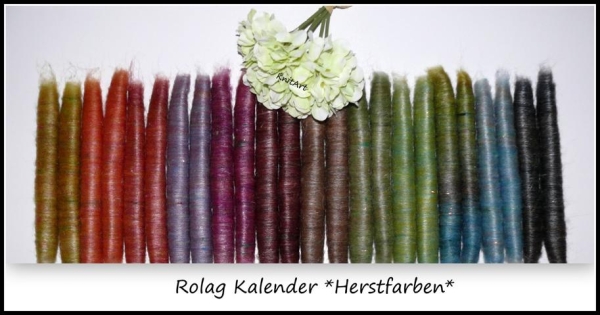 Rolag Adventskalender * Herbstfarben *