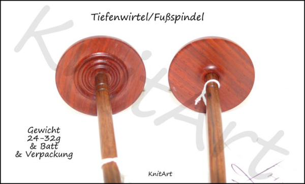 Tiefenwirtelspindel / Fußspindel 26g & Batt & Verpackung