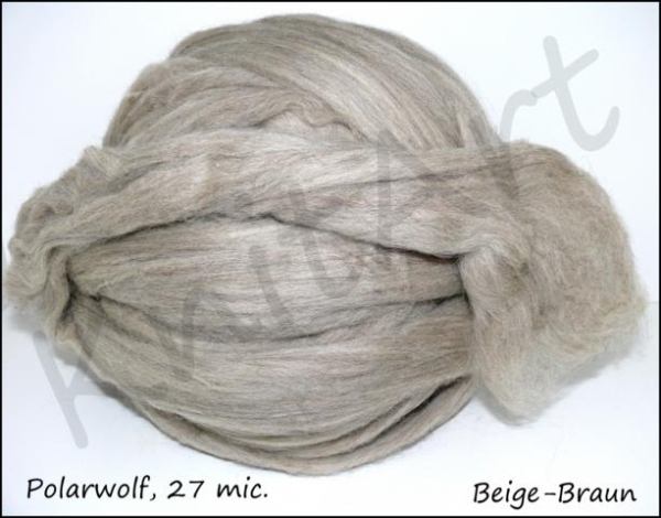 Polarwolf / Eiswolf, Beige Braun 27mic.