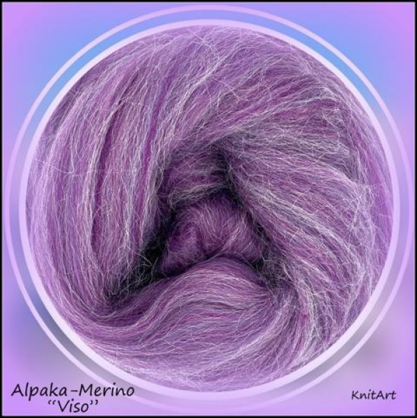 Alpaka-Merino "Viso" Purple Lila Flieder