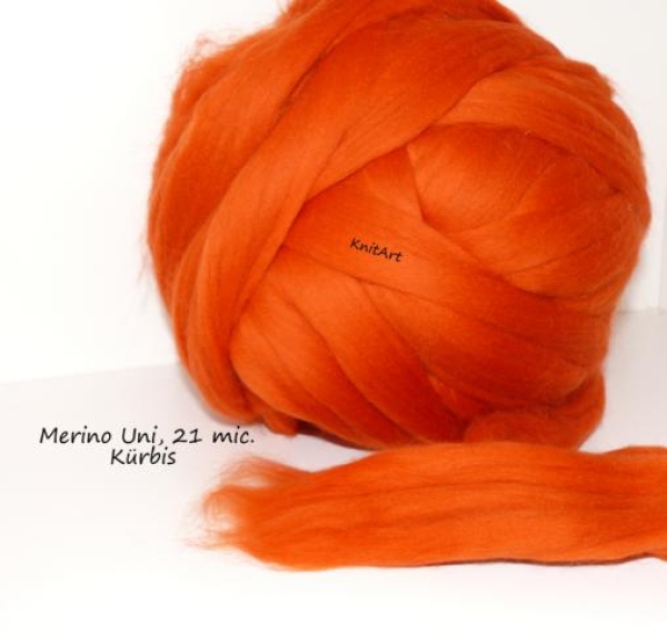 Uni Merino Kürbis Orange
