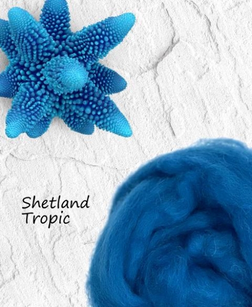 Shetland, Tropic Blau
