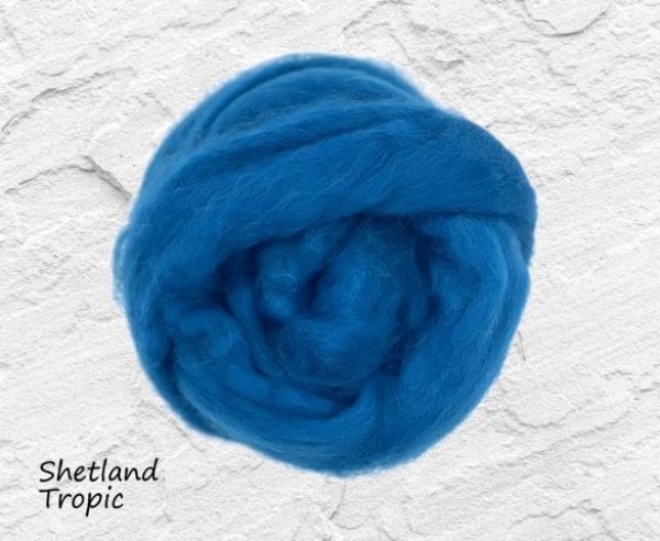 Shetland, Tropic Blau