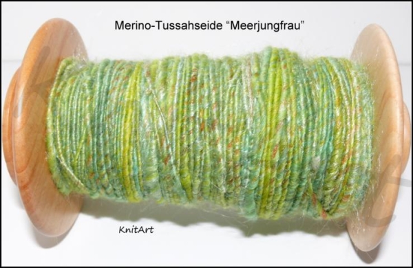 Merino Tussahseide, Meerjungfrau Grün
