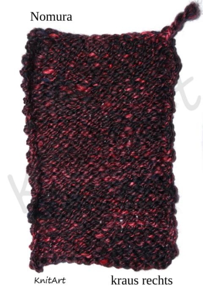 NEU Nomura - BFL & Maulbeerseide - Rot Schwarz