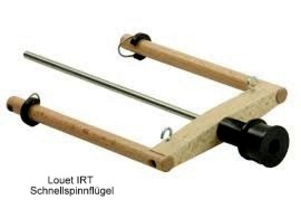 Louet IrT High speed Flyer / SCHNELLSPINNFLÜGEL + Lace Schnellspinnspule mit dickem Kern IrT