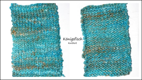 NEU Königsfisch, Merino - Tussahseide, Türkis