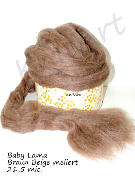 Baby Lama, Braun Beige meliert