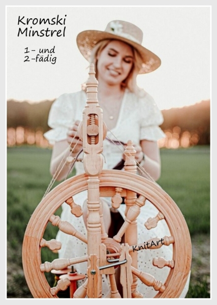 Kromski Spinnrad Minstrel, klarlackiert 1- und 2-fädig