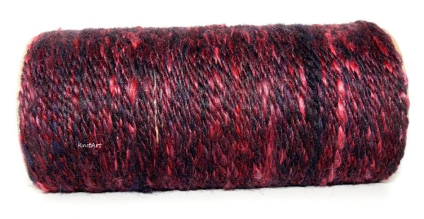 NEU Nomura - BFL & Maulbeerseide - Rot Schwarz