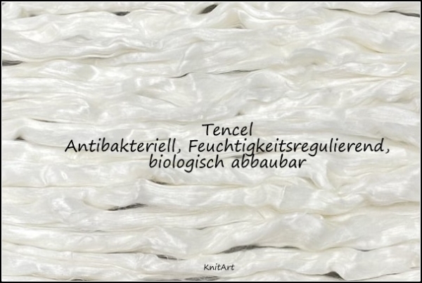 Tencel Kammzug, Lyocell / Modal, weiss