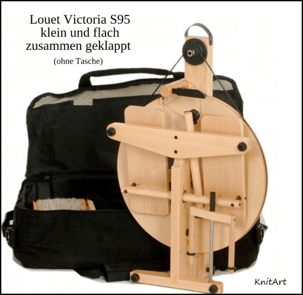 Louet S95 Victoria Spinnrad, lackiert / Reisespinnrad