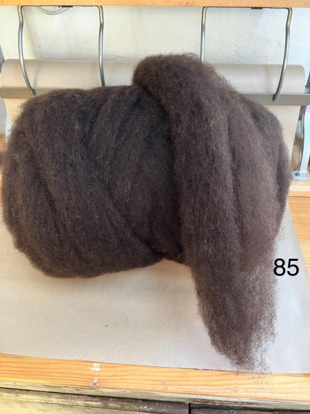 Pupeter Bio Waldschaf Kardenband, braun- offen - fluffig