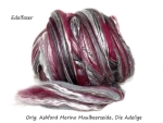 Orig. Ashford Merino Maulbeerseide, Die Adelige, Rot Schwarz Burgund