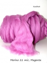 Merino Uni, Magenta Hell Fuchsia Lila - statt 4,77 €